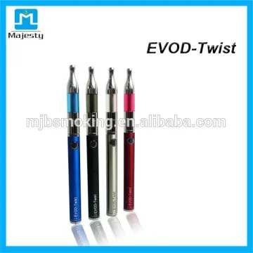Accept Paypal hot selling personalized electronic cigarette evod twist battery electronic cigarette accessories