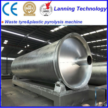 automatic waste tyre recycle to oil pyrolysis equipment