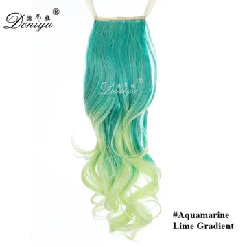 Two-tone ombre Long body wave hairpieces claw clip ponytail with cheap price
