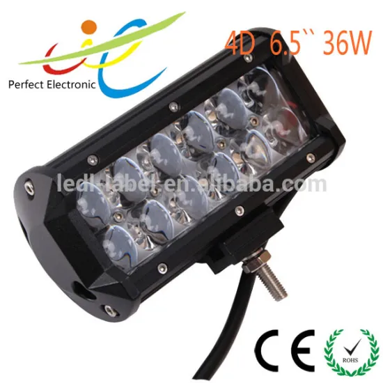 7 Inch dual row LED Light Bar 36w 4D lens spot flood beam light bar IP68