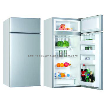 DC Compressor Upright Fridge with 12V/24V power supply