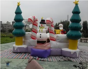 Popular Inflahable Christmas castle for Children,inflatable bouncer castle fro sale