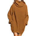 Women's Loose Turtleneck Long Sleeve Pullover Sweater