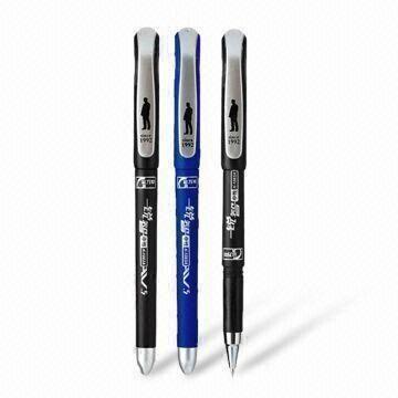 Gel Pen with Rubber Painting on Barrel, Rubber Grip and 0.5mm Tip