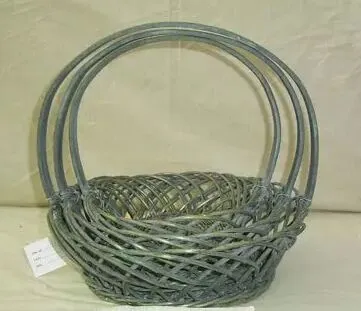 wicker flower basket