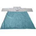 microfiber dry poncho changing robe with logo embroidery