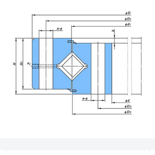 无齿交叉滚子转盘轴承