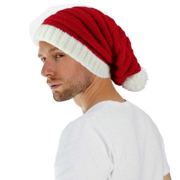 Custom Red Family Party Santa Beanie Hats for Christmas