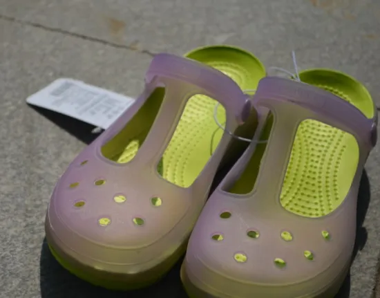 ms jelly shoes, color shoes, luminous shoes