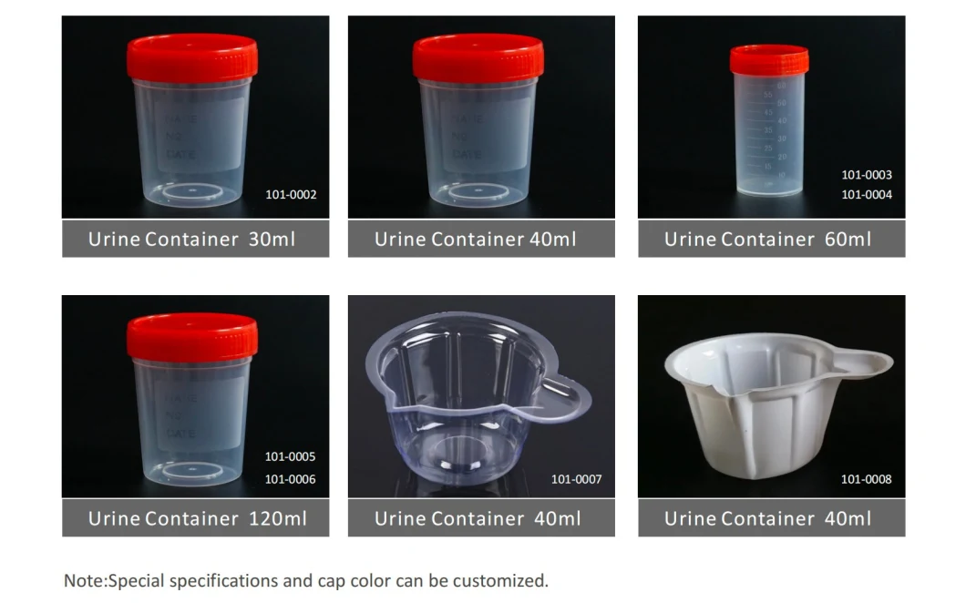 Siny 60 ml 120 ml Médical Spécime stérile jetable Alimenter la bouteille de récipient d'urine en plastique Fabrication