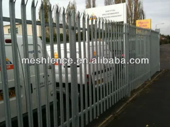 high qality Canada hot-dipped galvanized steel palisade fencing