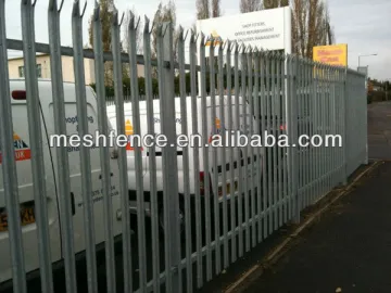 high qality Canada hot-dipped galvanized steel palisade fencing