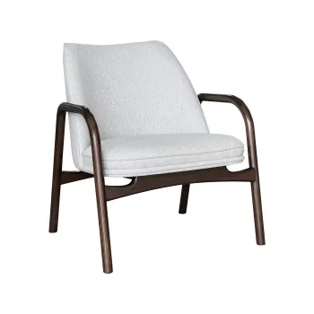 Modern Top Sale Leather Leisure Fabric Chairs in Brown Solid Wood for Living and Dining Rooms