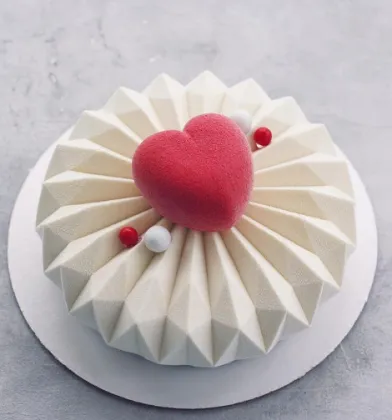 OEM INS Style Geometric Solid 3D Silicone Moon Cake Mousse Pastry Mould - New Arrival