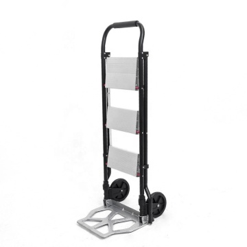 Aluminum Alloy Multifunctional Folding Trolley, Carrying Tiger, Combined Ladder and Mini Herringbone Household Stool