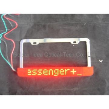 LED License Message Display Frame