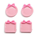 Kawaii Bow Plate Flatback Résine Cabochons Pour Centres D&#39;arc De Cheveux DIY Scrapbooking Décor