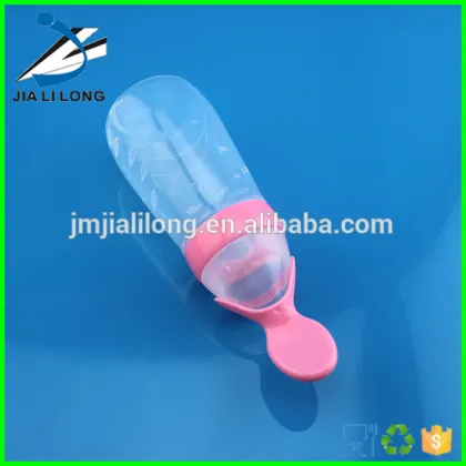 Silicone baby spoon flexible baby spoon baby feeding bottle spoon