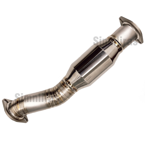 Pojedynczy wypolerowany układ wydechowy GT w stali nierdzewnej dla 2023 Nissan Z 400Z RZ34