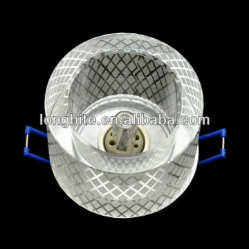 clear K9 K5 high quality crystal downlight for aisle