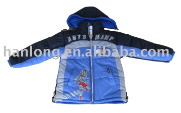 Children's stock winter jacket with lovely printing