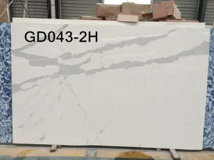 guolian patterned quartz tile, sparkle quartz stone countertop, glacier white corian countertop