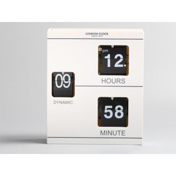 Flip Clock a forma di libro in metallo