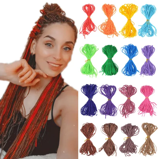 30 Inches 50g Straight Long Zizi Box Crochet Braiding Hair Extensions Orange Green Brown Synthetic Braiding Crochet Hair