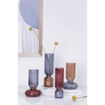 Desktop Flowers Vase For Home Decor Classic Glass Vase forModern Home Decoration Vertical Vase Supplier