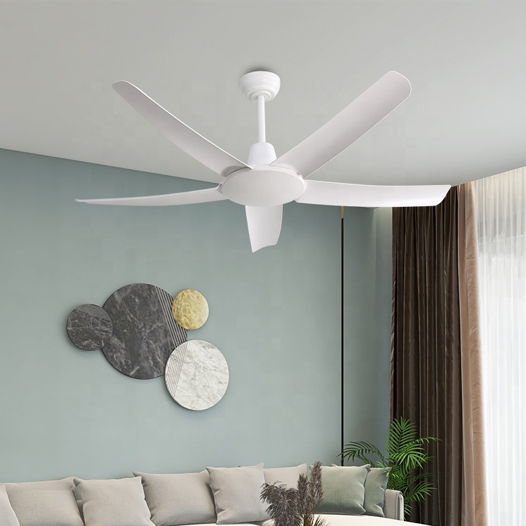 Ventilateur de plafond ABS moderne sans lumière LED