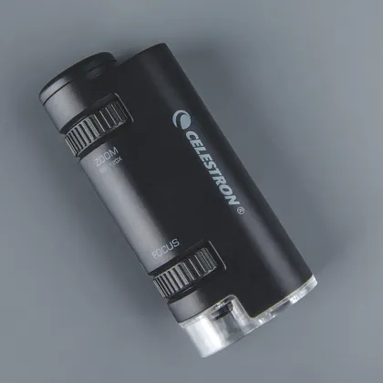 Celestron Portable High Power Pocket Microscope for Science Experiments and Children