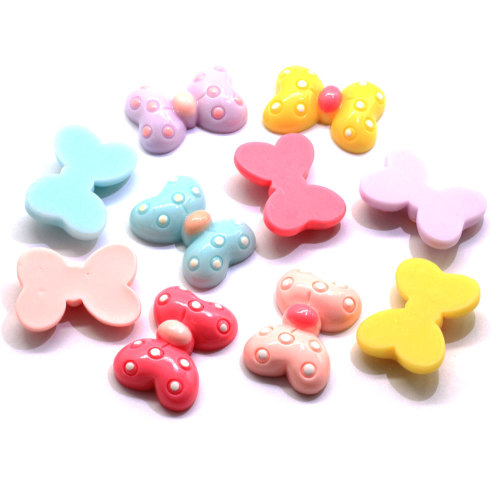 Pastel Mini Flat Back Vlinder Kleurrijke Mode Goedkope Mooie Hars Kralen Kawaii Cabochons voor Ambachtelijke Decoratie Accessoires DIY