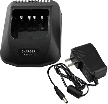KSC-24 Rapid Quick Charger for Kenwood Batteries - KNB14, KNB15, KNB16, KNB17A, KNB17B, KNB20N, KNB21N