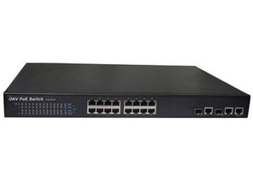 Fast Ethernet 16 Port Poe Ethernet Switch With Poe Injector Function