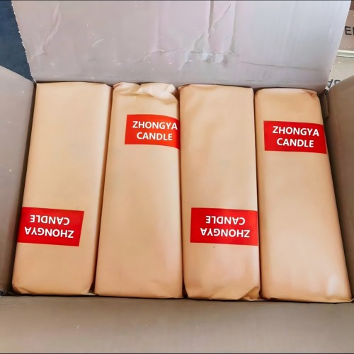 Wholesale White Household Candles in Kraft Paper Pack