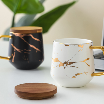 High-Value Handcrafted Coffee Mug with Wooden Lid