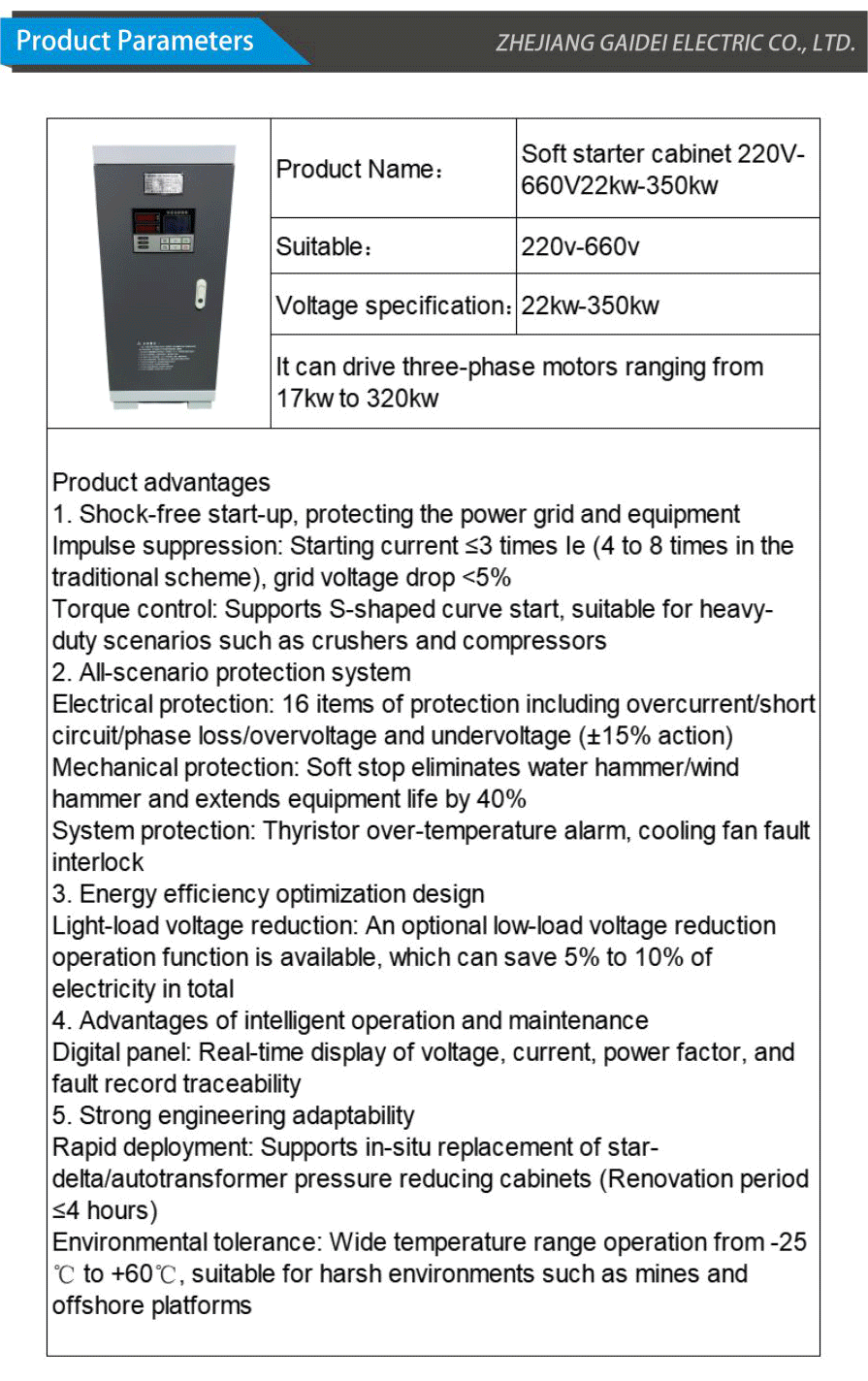 Soft starter cabinet-xiangqing2-GD047
