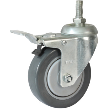 Hard Rubber Light Duty Casters Lower Gravity Casters