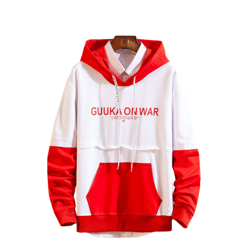 Sudadera con capucha de algodón y poliéster para hombre