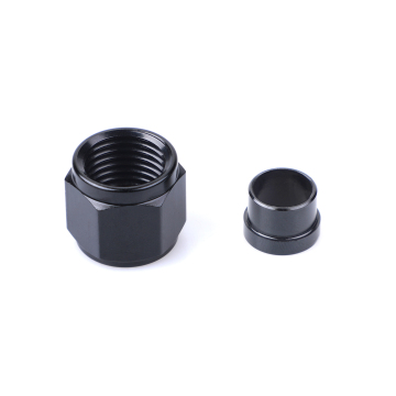 Khung nhôm 6an ống và tay áo cho ống ống ống 3/8 inch - màu đen