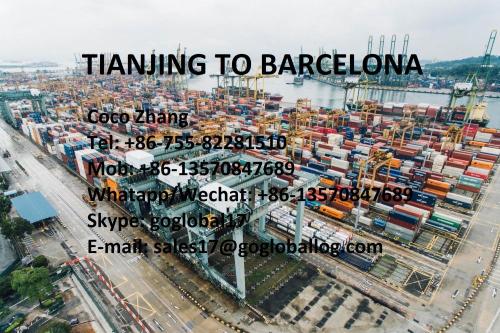 Mainland Tianjin Sea Freight to Spain Barcelona