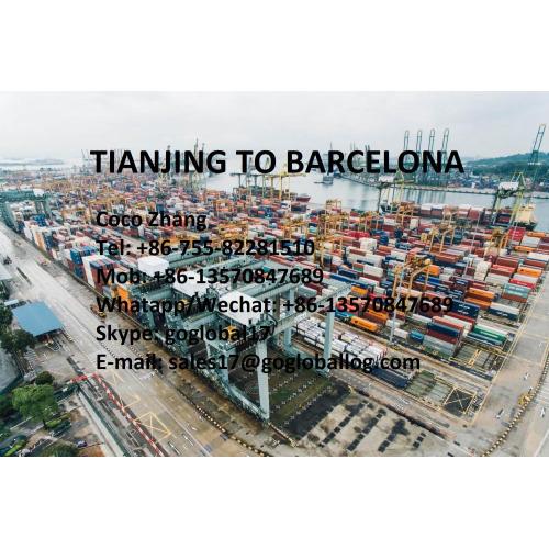 Mainland Tianjin Sea Freight to Spain Barcelona
