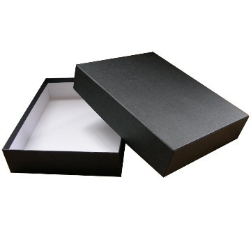 Black cardboard lid and base box