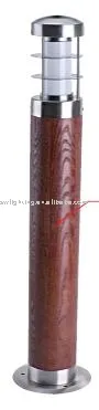wooden lawn light