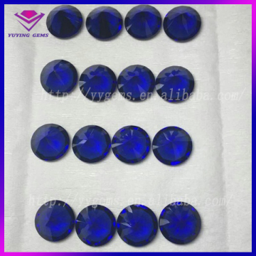 High Quality Round Blue Sapphire Created Corundum in Wuzhou