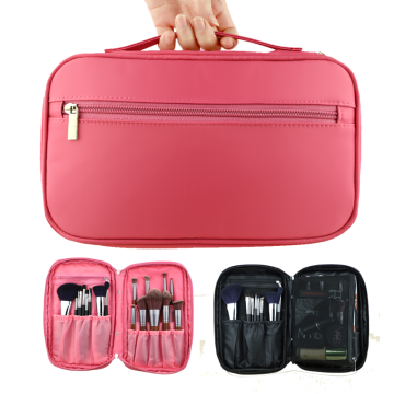 Пользовательский логотип Vegan Canvas Makeup Bag - Горячая продажа профессиональная косметическая корпус