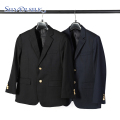 Student School Jacket Seragam Button Brassed Boys Blazer