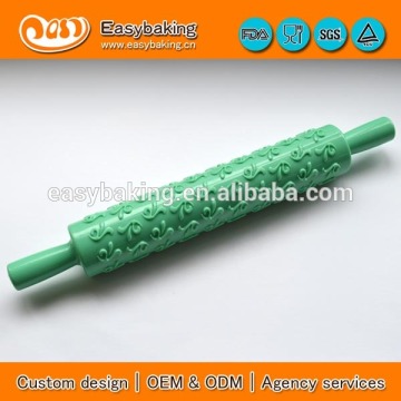 Plastic Fondant Embossed Rolling Pin for Gumpaste Sugarcraft Cake Decorating