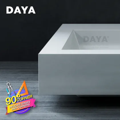 DAYA Modern Freestanding Cheap Hotel WC Porcelain Washbasin Bathroom Sinks