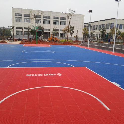 Fácil instalación de baloncesto modular piso de enclavamiento